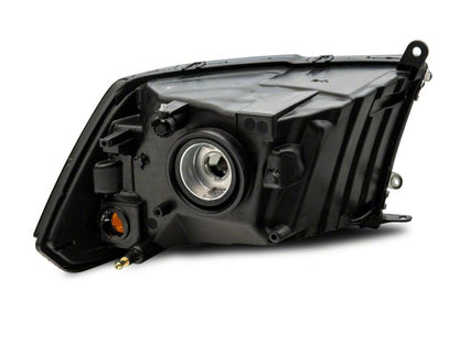 Raxiom 09-18 Dodge RAM 1500 Axial OEM Rep Headlights w/ Single Bulb- Chrome Housing (Smoked Lens) R118019 R118019 Photo - Close Up