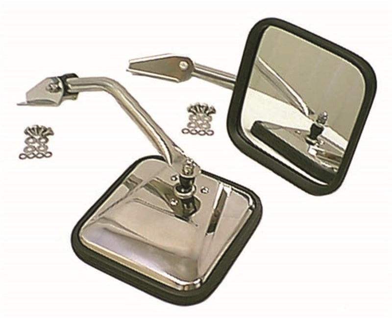 Rugged Ridge 55-86 Jeep CJ Chrome CJ-Style Side Mirror Kit 11010.01 11010.01 Photo - Primary