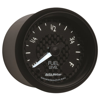 Autometer GT Series 52mm Full Sweep Electronic 0-280 ohm Fuel Level Programmable Empty-Full Range 8010 8010 User 6