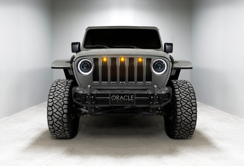 ORACLE Lighting Oracle Oculus Bi-LED Projector Headlights for Jeep JL/Gladiator JT - Matte Black - 5500K 5839-504 5839-504 Photo - lifestyle view