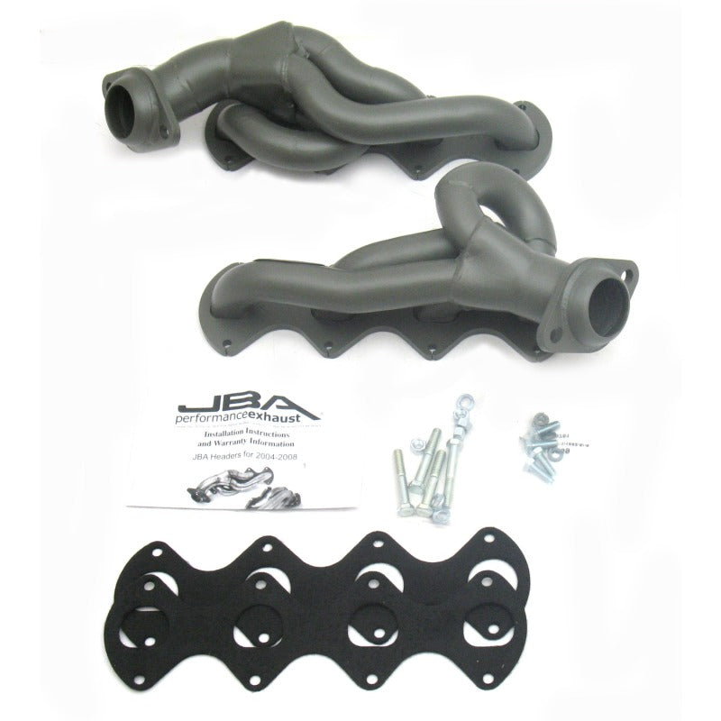 JBA 05-10 Ford F-Series 5.4L 3V 1-5/8in Primary Ti Ctd Cat4Ward Header 1676S-1JT 1676S-1JT Photo - Primary