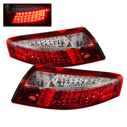 SPYDER Xtune Porsche 911 996 ( Non 4S. Turbo. GT3 ) 99-04 LED Tail Lights Red Clear ALT-ON-P99699-LED-RC 5013132 5013132 Photo - Primary