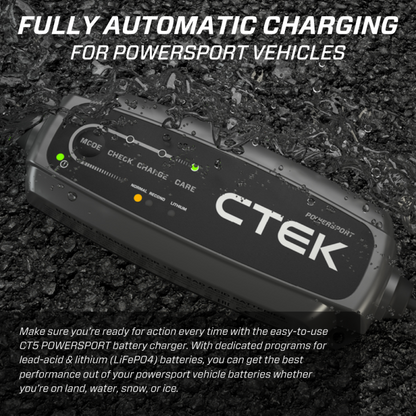 CTEK Battery Charger - CT5 Powersport - 2.3A 40-339 40-339 Features and Benefits