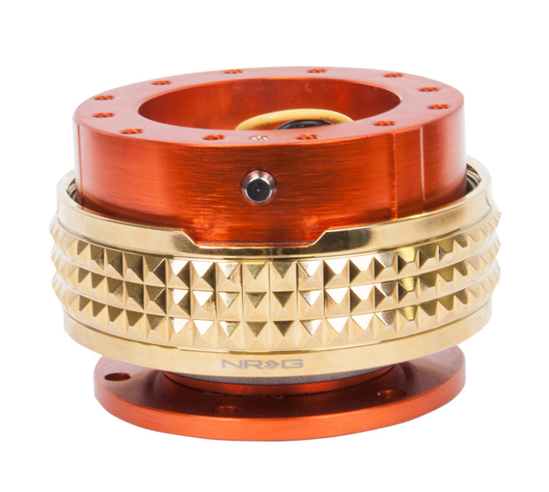 NRG Quick Release Kit - Pyramid Edition - Orange Body / Chrome Gold Pyramid Ring SRK-210OR/CG SRK-210OR/CG Photo - Primary