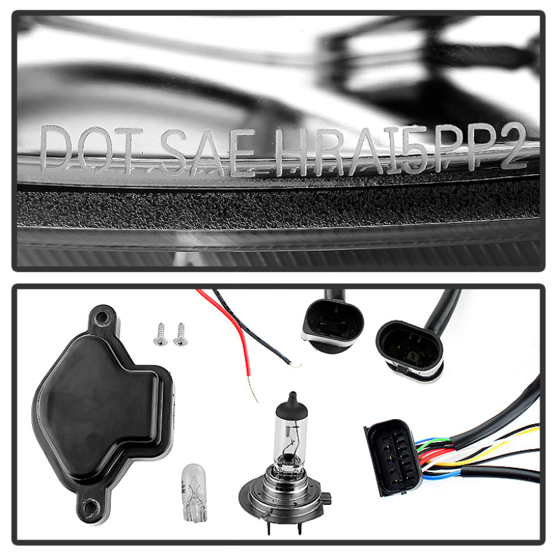 Spyder BMW E46 3-Series 02-05 4DR Projector Headlights 1PC LED Halo Chrm PRO-YD-BMWE4602-4D-AM-C 5042408 5042408 User 1