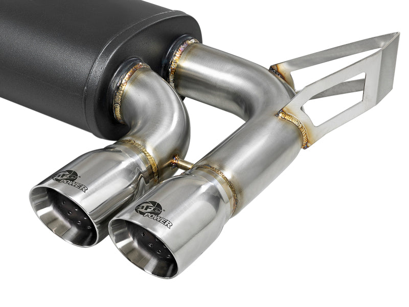 aFe MACH Force-Xp 2.5in 304 SS Cat-Back Exhaust w/ Polished Tips 01-06 BMW M3 49-36344-P 49-36344-P Photo - Unmounted