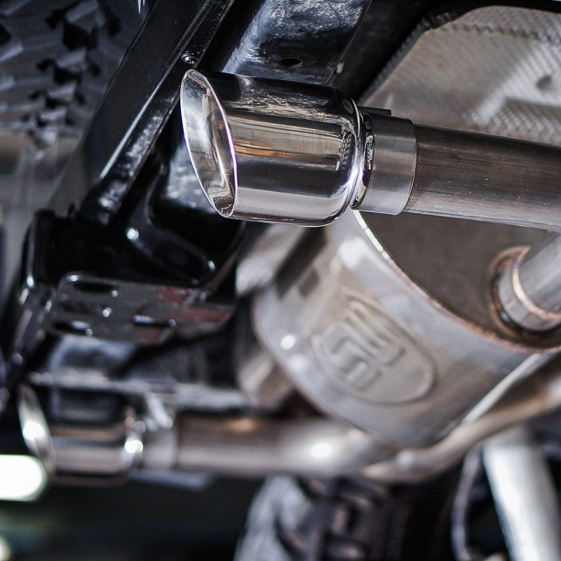 Stainless Works 2012-17 Jeep Wrangler Catback Exhaust JPJKUCB JPJKUCB Photo - Mounted