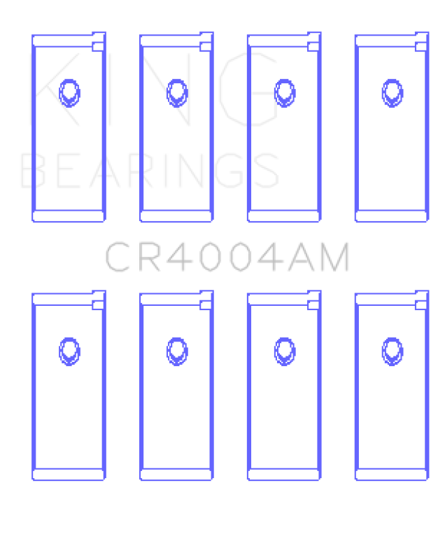 King Engine Bearings Isuzu 4Xc1/4Xc1T (Size +0.75mm) Connecting Rod Bearing Set CR4004AM0.75 CR4004AM0.75 Photo - Primary