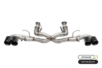 CORSA Performance Corsa 20-23 Chevrolet Corvette C8 RWD 3in Xtreme Cat-Back Exhaust w/4.5in Carbon Fiber Black PVD Tip 21102CFBLK 21102CFBLK Photo - Primary