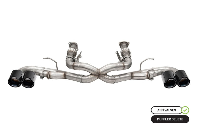 CORSA Performance Corsa 20-23 Chevrolet Corvette C8 RWD 3in Xtreme Cat-Back Exhaust w/4.5in Carbon Fiber Black PVD Tip 21102CFBLK 21102CFBLK Photo - Primary