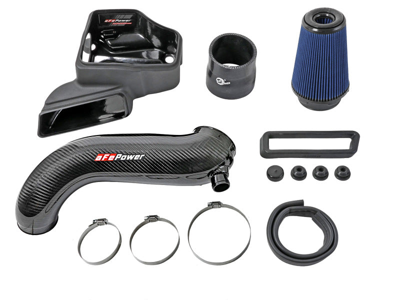 aFe 15-19 VW Golf R (MKVII) L4-2.0L (t) Track Series Carbon Fiber Intake System w/ Pro 5R Filter 57-10016R 57-10016R Photo - Unmounted