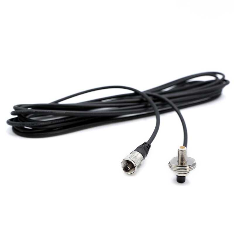 Rugged Radios 17 Ft Antenna Coax Cable with 3/8 NMO (TM) Thick Mount NMO-TM-U NMO-TM-U Photo - Primary