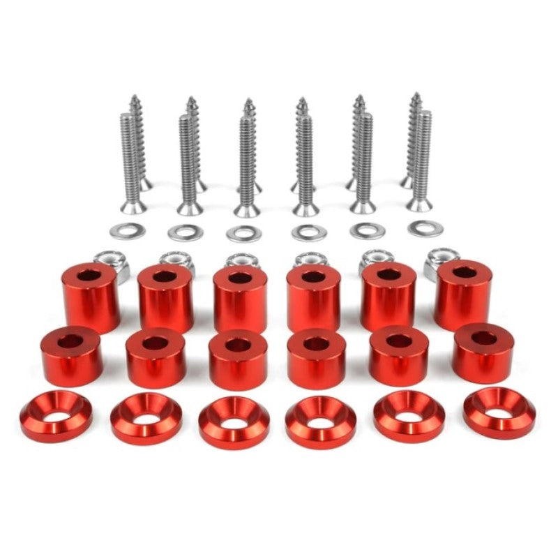 BuiltRight Industries 42 Piece Tech Plate Mounting Hardware Kit - Red 201022 201022 User 1