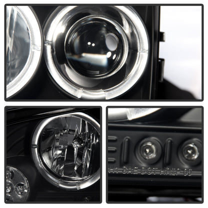 Spyder Dodge Charger 06-10 Projector Headlights Halogen- LED Halo LED Blk Smke PRO-YD-DCH05-LED-BSM 5078353 5078353 User 1