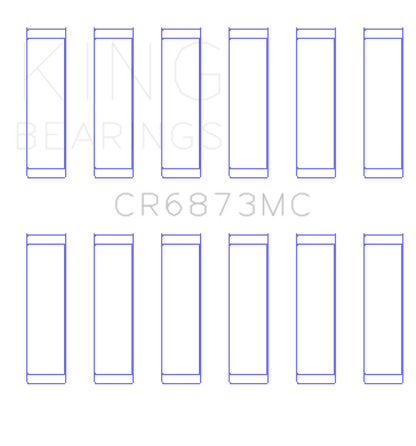 King Engine Bearings King Toyota 2GR-FE / 3GR-FE Connecting Rod Bearing Set CR6873MC CR6873MC Photo - Primary