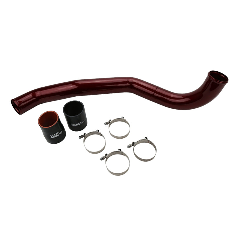 Wehrli 17-19 Chevrolet 6.6L L5P Duramax Driver Side 3in Intercooler Pipe - WCFab Red WCF100708-RED WCF100708-RED Photo - Primary