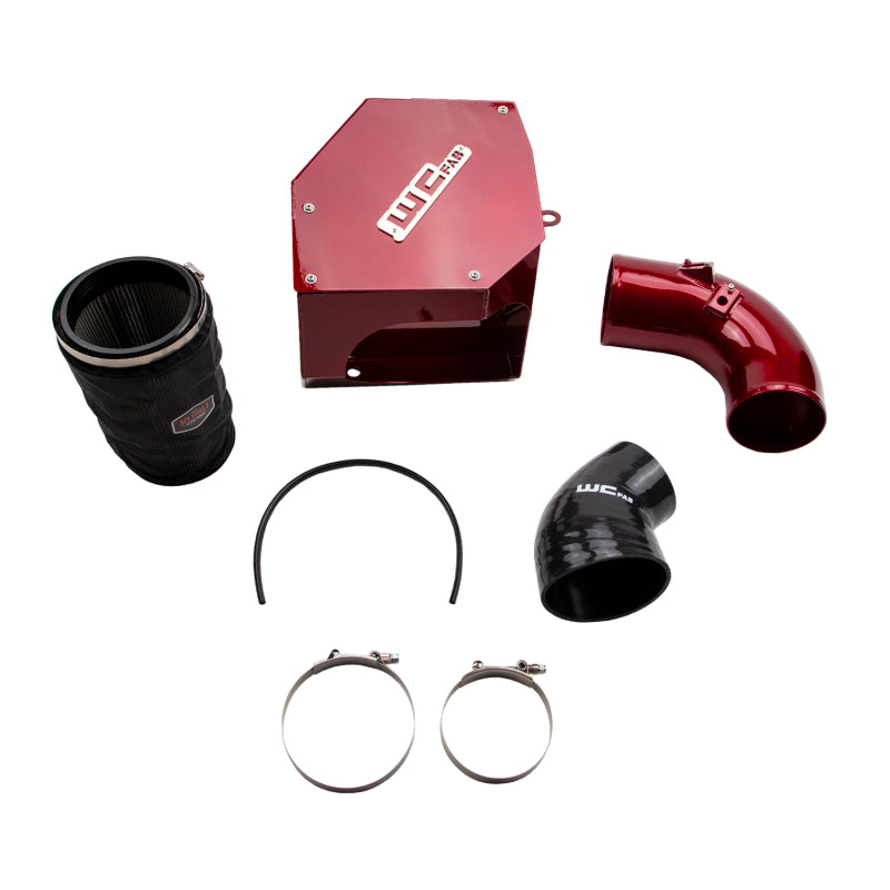 Wehrli 19-23 Cummins 6.7L 5in Intake Kit - WCFab Red WCF100315-RED