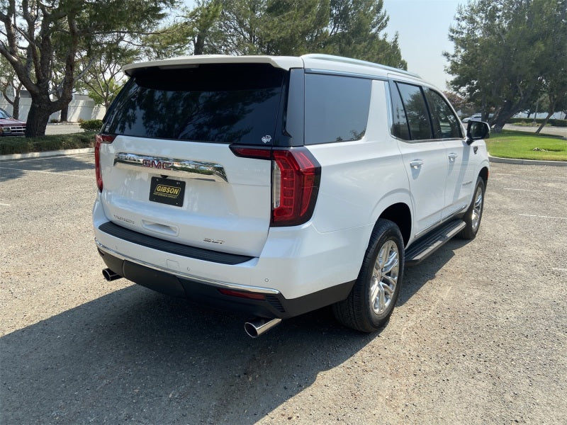 Gibson 21-22 Chevy Suburban 5.3L 2.5in Cat-Back Dual Split Exhaust System Stainless - Black Elite 65695B 65695B Photo - Mounted