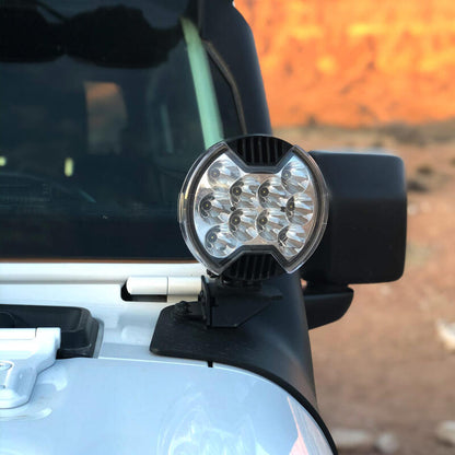 KC HiLiTES 6" SlimLite LED - Light Shield 5103 Photo - lifestyle view