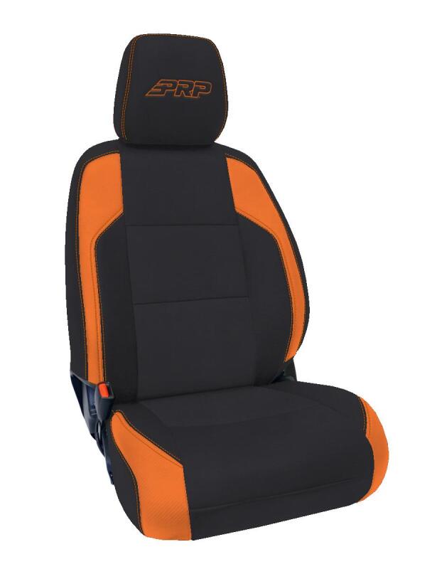PRP Seats PRP 6-23 Toyota Tacoma Front Seat Covers (Pair) - Black/Orange B057-05 B057-05 Photo - Primary