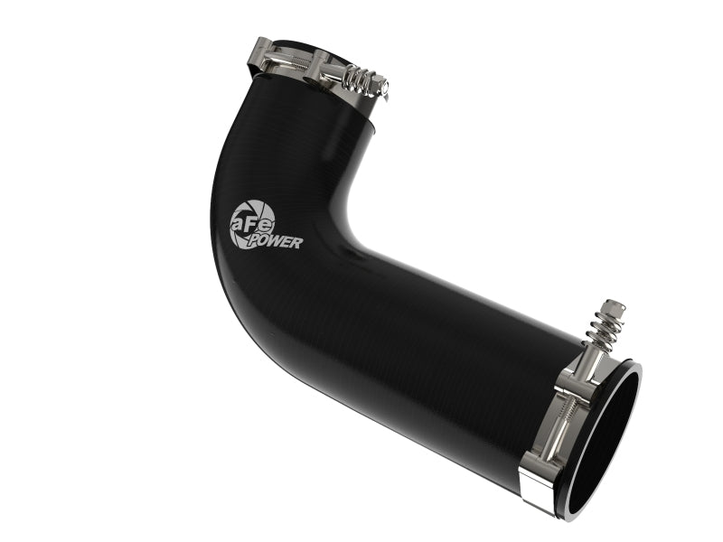 aFe 08-10 Ford Trucks V8-6.4L (td) BladeRunner 3 IN Aluminum Hot Charge Pipe - Black 46-20079-B 46-20079-B Photo - Close Up