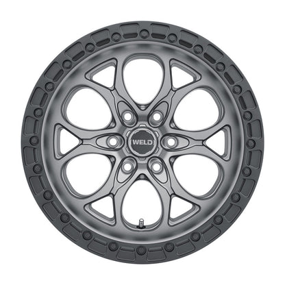 Weld Off-Road W107 20X9 Ledge 6X139.7 ET20 BS5.75 Satin Gun / Black Ring 106.1 W10709084575 W10709084575 Photo - Primary