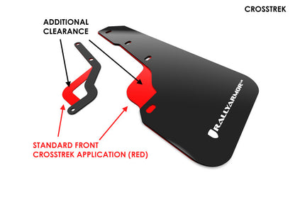 Rally Armor  18-19 Subaru Crosstrek Black UR Mud Flap w/ Red Logo MF46-FTLT-BLK/RD User 1