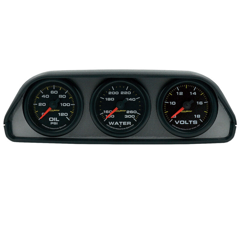AutoMeter Extreme Environment 3 Gauge Kit w/ Universal Dash Pod 7060 7060 Photo - Primary