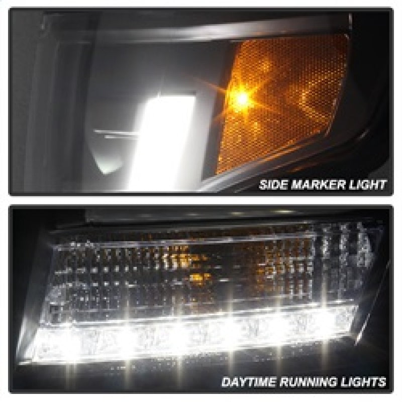Spyder Chevy Tahoe / Suburban 2015 -2016 Projector Headlights - DRL LED - Black PRO-YD-CTA15-DRL-BK 5082541 5082541 Photo - Unmounted
