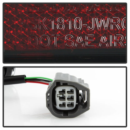 Spyder 07-16 Jeep Wrangler Version 2 Light Bar LED Tail Lights - Red Clear (ALT-YD-JWA07V2-LBLED-RC) 5084798 5084798 Photo - Unmounted