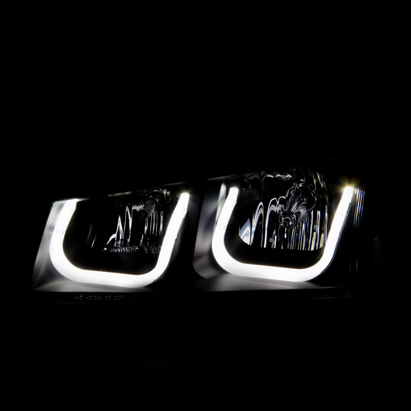 Anzo 2003-2006 Chevrolet Silverado 1500 Projector Headlights w/ U-Bar Black 111312 Photo - Unmounted