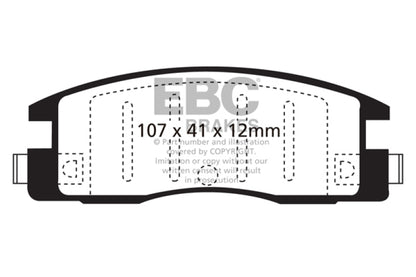EBC Disc Brake Pad Set UD398 Photo - Primary