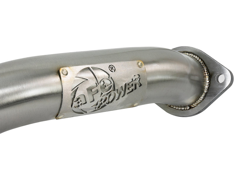 aFe Takeda 2.5in 304 SS Axle-Back Exhaust w/ Black Tips 16-18 49-36130NM-B Photo - Unmounted