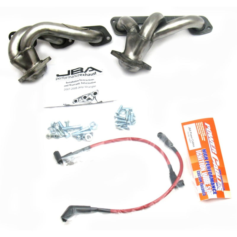JBA 07-11 Jeep 3.8L V6 1-1/2in Primary Raw 409SS Cat4Ward Header 1528S 1528S Photo - Primary