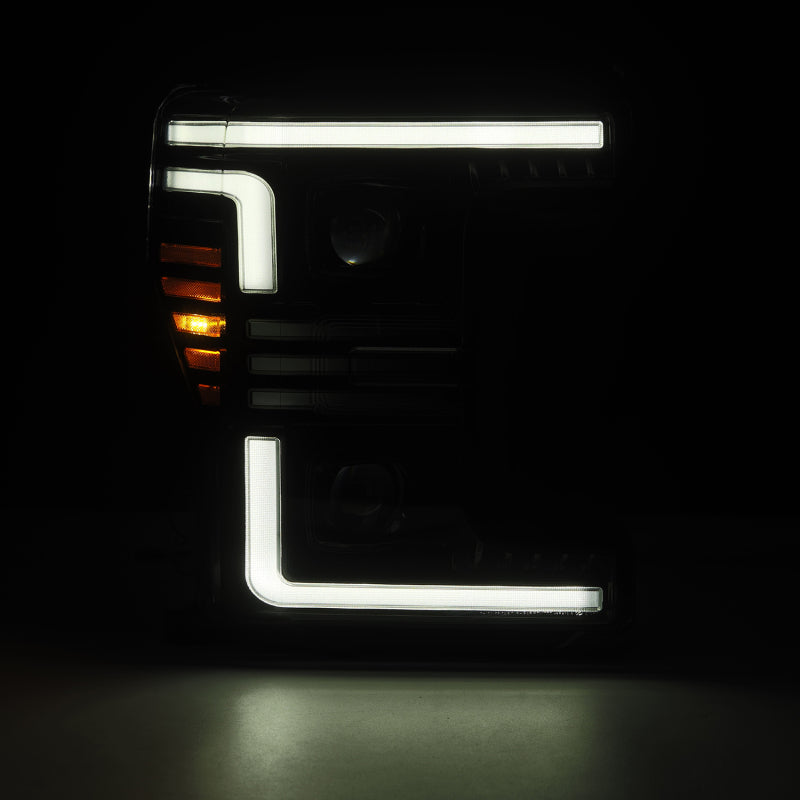 AlphaRex 17-19 Ford F-250/350/450/550 Super Duty PRO-Series Proj Headlights Alpha-Bk w/SS & DRL 880320 880320 User 1