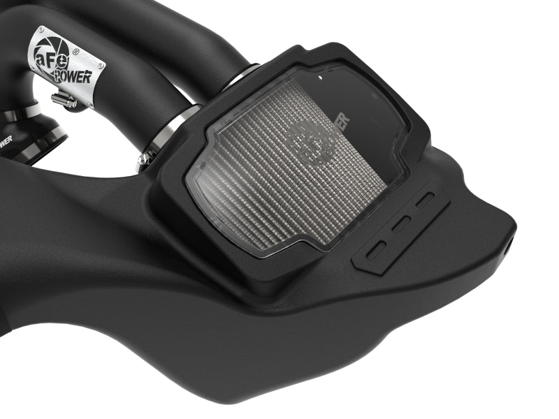 aFe 21-22 Ford F-150 Raptor V6-3.5L(tt) Momentum XP Cold Air Intake System Blk w/ Pro Dry S Filter 50-30072D 50-30072D Photo - Close Up