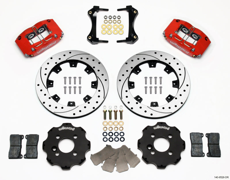 Wilwood DPR Front Kit, 12.19", Drilled, Red, Mini Cooper 140-8528-DR Photo - Primary