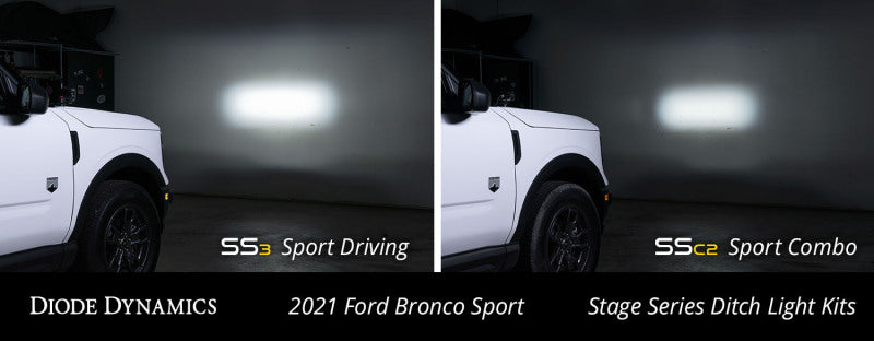Diode Dynamics 2021 Ford Bronco SS3 LED Ditch Light Kit Sport White Combo DD7138 DD7138 User 5