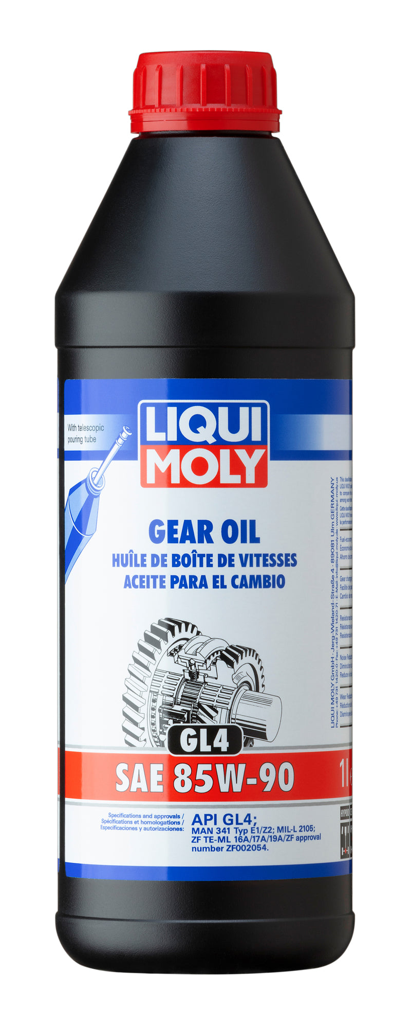 LIQUI MOLY 1L Gear Oil (GL4) SAE 85W90 20016 20016 Photo - Primary