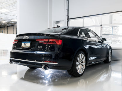 AWE Tuning Audi B9 A5 SwitchPath Exhaust Dual Outlet - Chrome Silver Tips (Includes DP and Remote) 3025-32026 3025-32026 Photo - Mounted