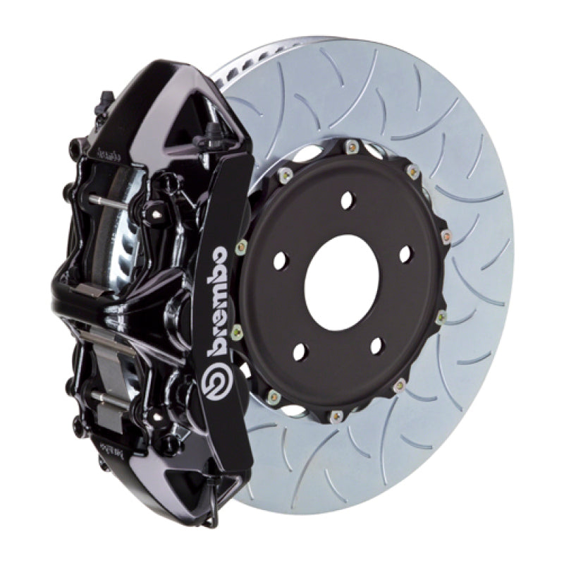 Brembo 22+ WRX Front GT BBK 6 Piston Cast 350x34 2pc Rotor Slotted Type-3-Black 1N3.8023A1