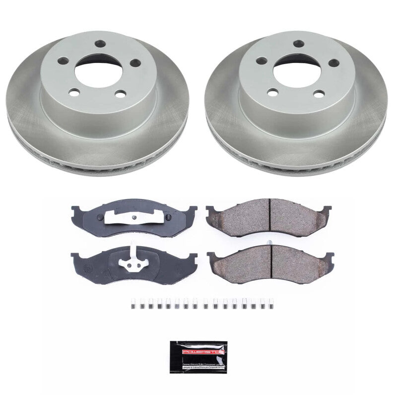 PowerStop Power Stop 99-06 Jeep Wrangler Front Semi-Coated Rotor Kit SC2152 SC2152 Photo - Primary