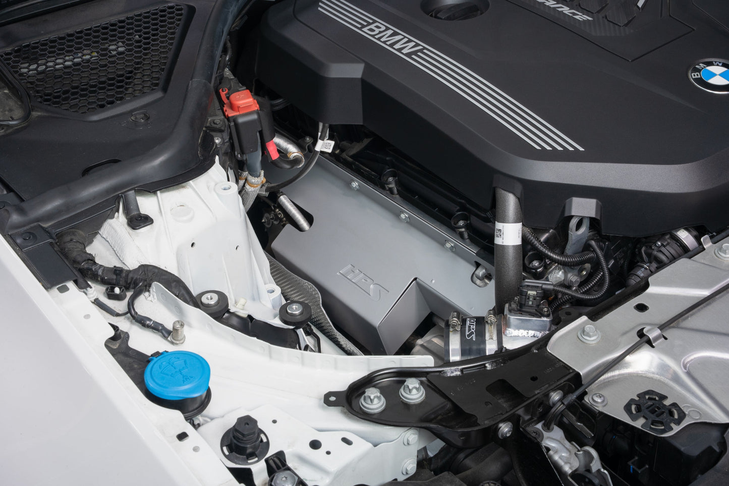 HPS Performance Turbo Heat Shield 2020-2024 BMW M340i B58 3.0L Turbo, Steel with Cerakote Ceramic Coating 94-001