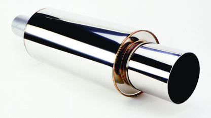 HKS Universal SS Hi-Power Muffler (120mm Tip / 75mm Piping) 3106-EX007 Photo - Primary