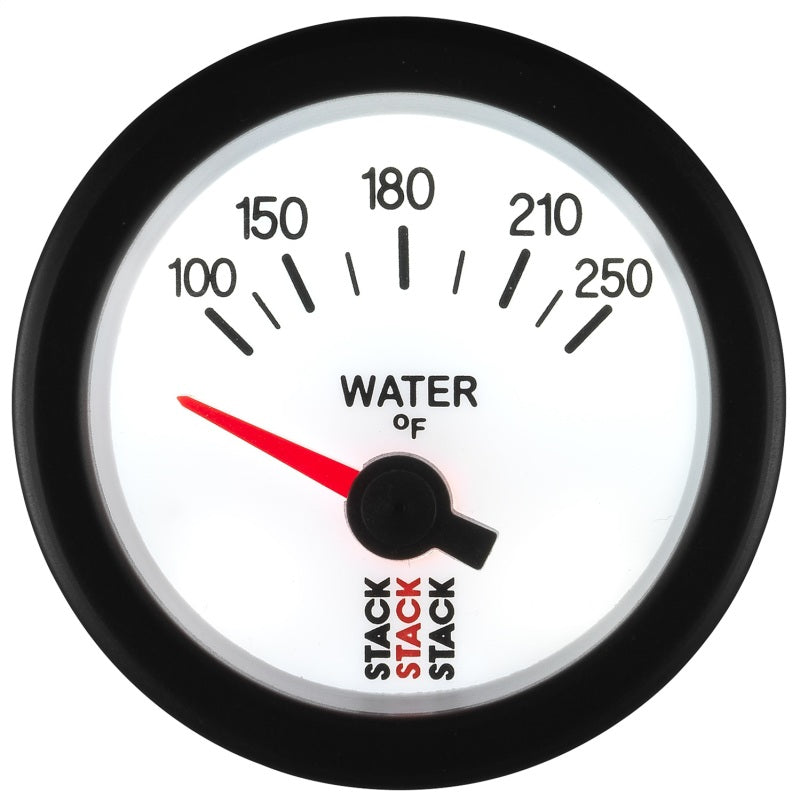 Autometer Stack 52mm 100-250 Deg F 1/8in NPTF Electric Water Temp Gauge - White ST3258 ST3258 User 4