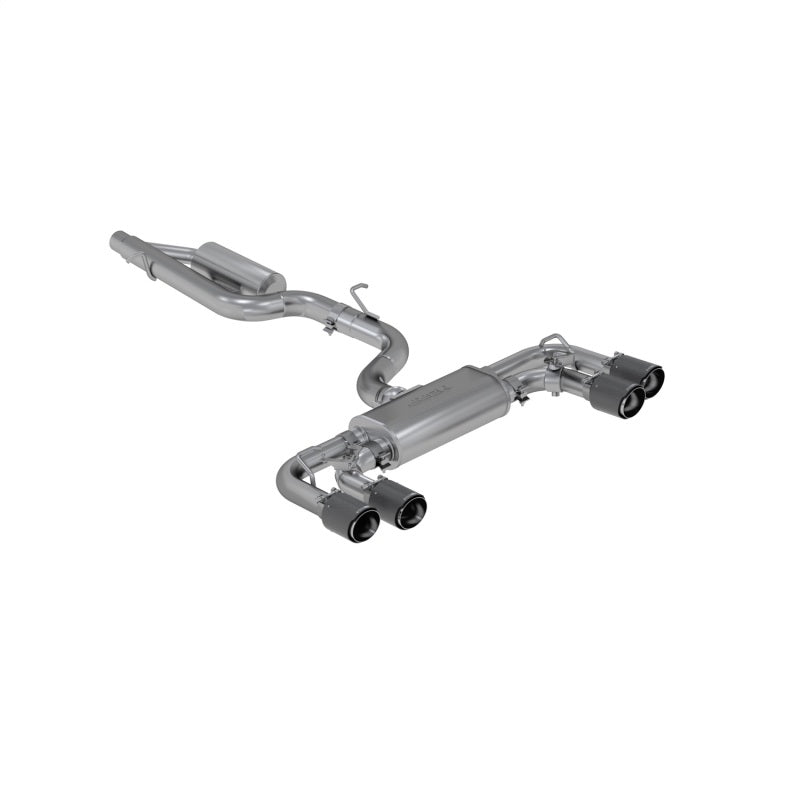 MBRP 15-19 VW Golf R 3 in Cat Back w/ 4 in OD Quad Carbon Fiber Tips - T304 S46053CF S46053CF Photo - Primary