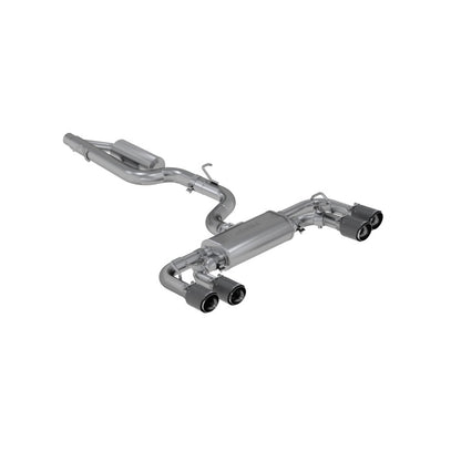 MBRP 15-19 VW Golf R 3 in Cat Back w/ 4 in OD Quad Carbon Fiber Tips - T304 S46053CF S46053CF Photo - Primary