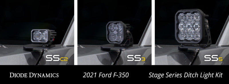 Diode Dynamics 17-22 Ford F250/F350/F450/F550 Super Duty Stage Series Backlit Ditch Light Kit DD7551P DD7551P User 3