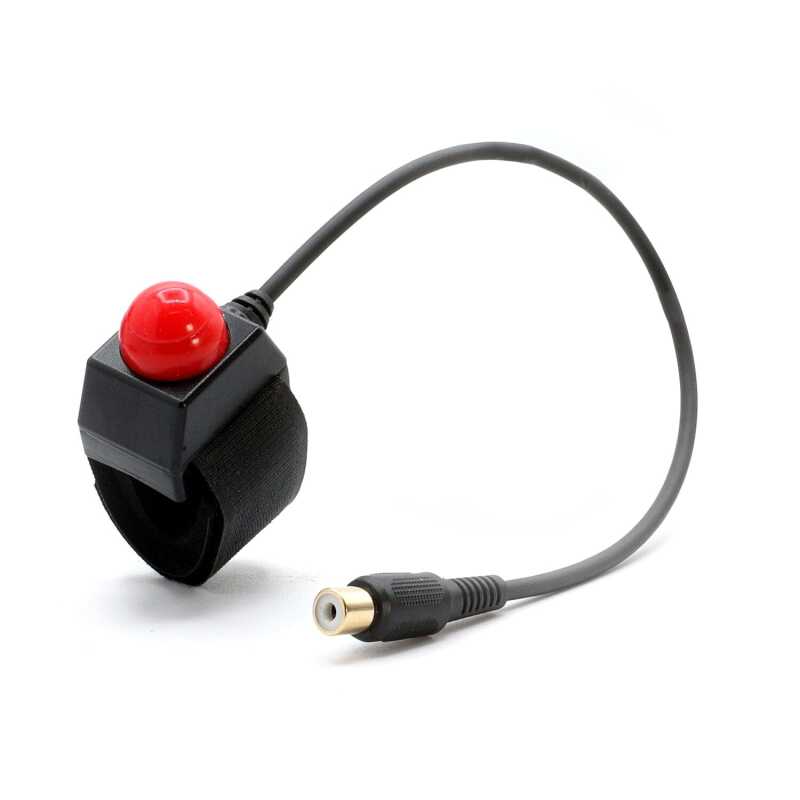 Rugged Radios Motorcycle Push to Talk (PTT) Velcro Mount with RCA Connector PTT-MC-VM-RCA PTT-MC-VM-RCA Photo - Primary