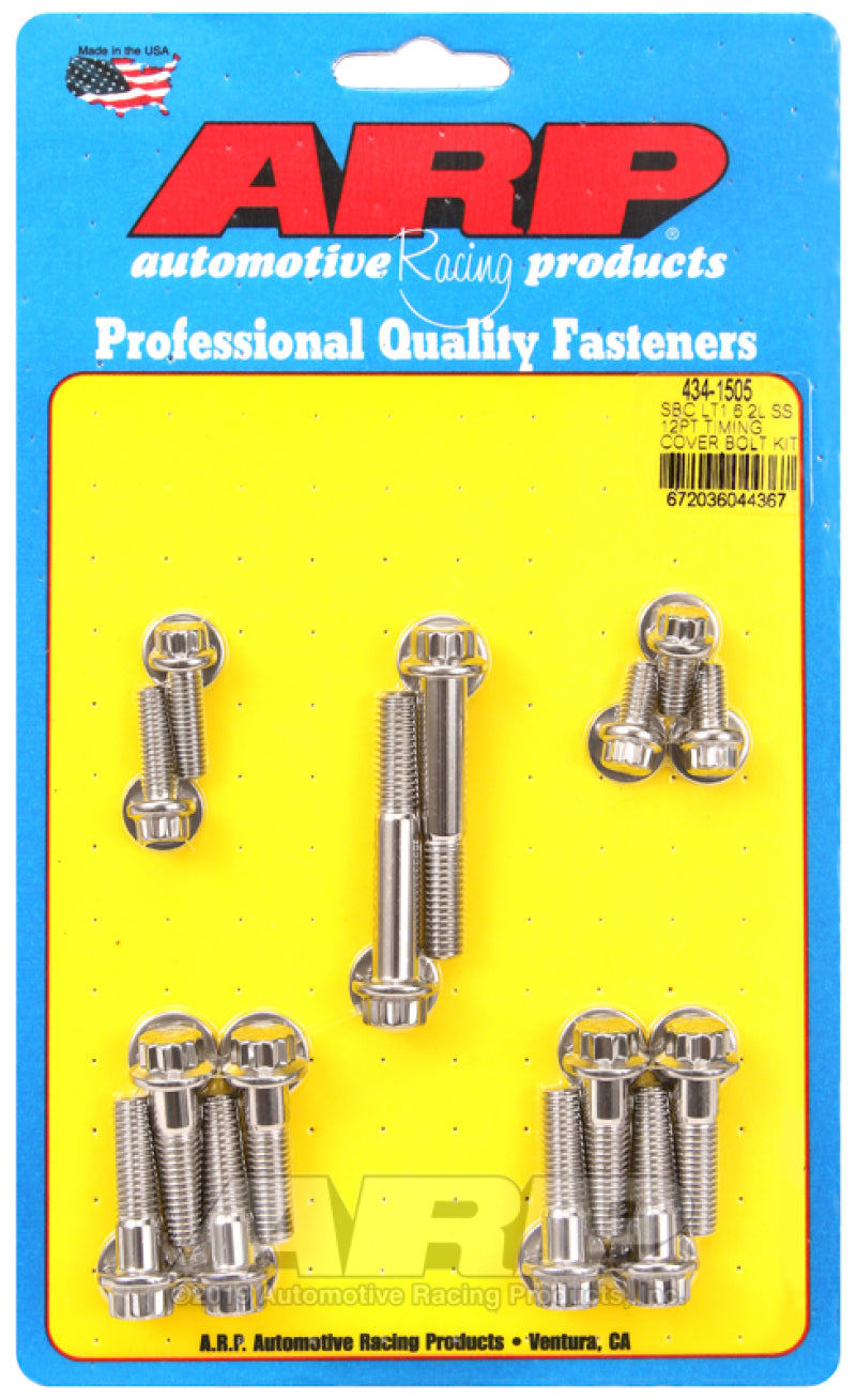 ARP SBC LT1 6.2L SS 12pt Timing Cover Bolt Kit 434-1505 Photo - Primary